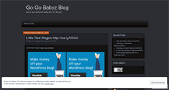 Desktop Screenshot of gogobabyzblog.wordpress.com