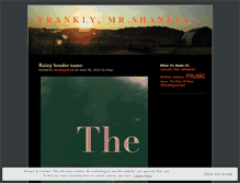 Tablet Screenshot of franklyshankly.wordpress.com