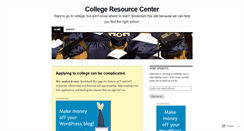 Desktop Screenshot of collegeresource.wordpress.com