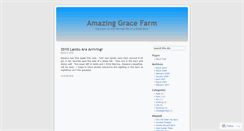 Desktop Screenshot of amazinggracefarm.wordpress.com