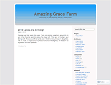 Tablet Screenshot of amazinggracefarm.wordpress.com