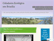 Tablet Screenshot of cidadaoecologicobrasiliense.wordpress.com