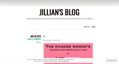 Desktop Screenshot of jillianchard.wordpress.com