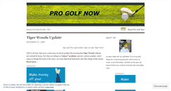 Desktop Screenshot of progolfnow.wordpress.com