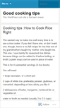 Mobile Screenshot of goodcookingtips.wordpress.com
