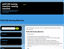 Tablet Screenshot of pfaff260sewingmachinebor.wordpress.com