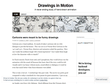 Tablet Screenshot of drawingsinmotion.wordpress.com