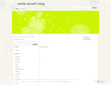 Tablet Screenshot of mollieduvall.wordpress.com