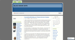 Desktop Screenshot of blackbookdata.wordpress.com