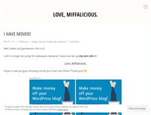 Tablet Screenshot of miffalicious.wordpress.com