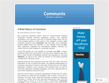 Tablet Screenshot of communix.wordpress.com