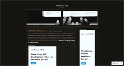 Desktop Screenshot of benlenz.wordpress.com