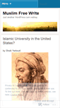 Mobile Screenshot of muslimfreewrite.wordpress.com