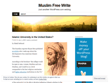 Tablet Screenshot of muslimfreewrite.wordpress.com