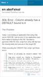 Mobile Screenshot of enabofaisal.wordpress.com