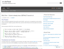 Tablet Screenshot of enabofaisal.wordpress.com