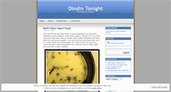 Desktop Screenshot of dindintonight.wordpress.com