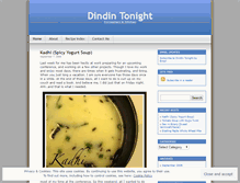 Tablet Screenshot of dindintonight.wordpress.com