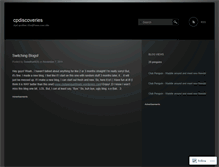 Tablet Screenshot of cpdiscoveries.wordpress.com
