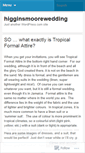 Mobile Screenshot of higginsmoorewedding.wordpress.com