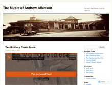 Tablet Screenshot of allansonmusic.wordpress.com