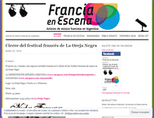 Tablet Screenshot of franciaenescena.wordpress.com