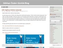 Tablet Screenshot of gokhanozden.wordpress.com
