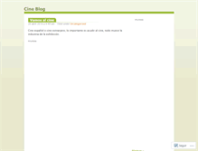 Tablet Screenshot of cine.wordpress.com