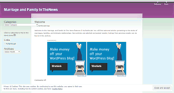 Desktop Screenshot of familyinthenews.wordpress.com