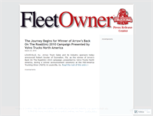 Tablet Screenshot of fleetowner.wordpress.com