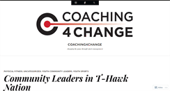 Desktop Screenshot of coaching4changeinc.wordpress.com