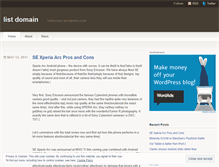 Tablet Screenshot of listdomain.wordpress.com