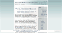 Desktop Screenshot of gregorybodenhamer.wordpress.com