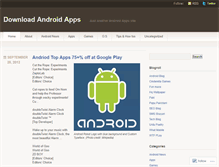 Tablet Screenshot of androidappsdonwloadx.wordpress.com