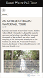 Mobile Screenshot of kauaiwaterfalltour.wordpress.com