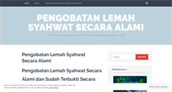 Desktop Screenshot of pengobatanlemahsyahwatsereksisecaralami.wordpress.com