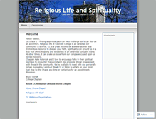 Tablet Screenshot of ccreligiouslife.wordpress.com