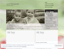 Tablet Screenshot of luciophotography.wordpress.com