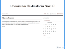 Tablet Screenshot of comisiondejusticiasocial.wordpress.com
