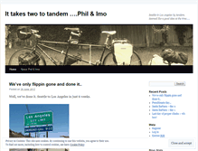 Tablet Screenshot of ittakestwototandem.wordpress.com
