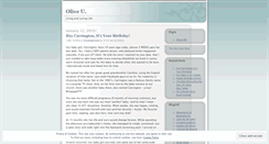 Desktop Screenshot of oliveu.wordpress.com