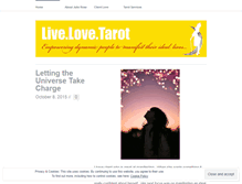 Tablet Screenshot of livelovetarot.wordpress.com