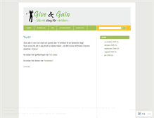 Tablet Screenshot of givegain.wordpress.com