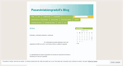 Desktop Screenshot of pasandolabiengrado5.wordpress.com