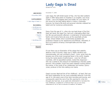 Tablet Screenshot of ladygagaisdead.wordpress.com