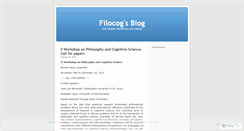 Desktop Screenshot of filocog.wordpress.com
