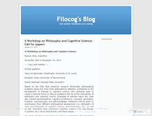 Tablet Screenshot of filocog.wordpress.com