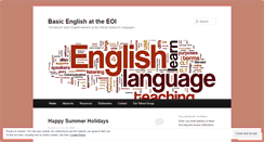Desktop Screenshot of eoibasicenglish.wordpress.com