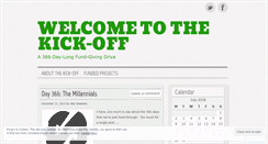 Desktop Screenshot of kickoffblog.wordpress.com