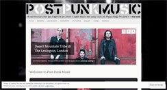 Desktop Screenshot of postpunkmusic.wordpress.com